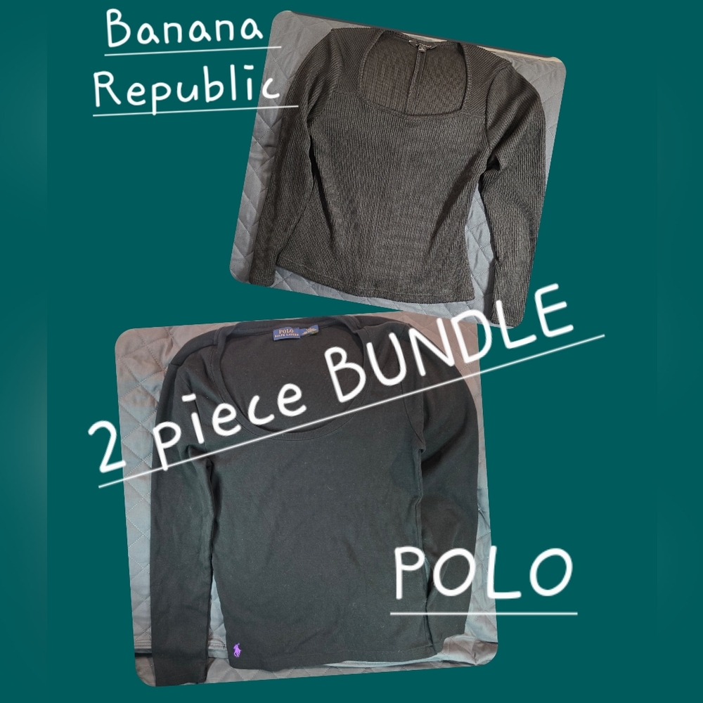 Banana Republic Polo Ralph Lauren Top 2 Piece Bundle